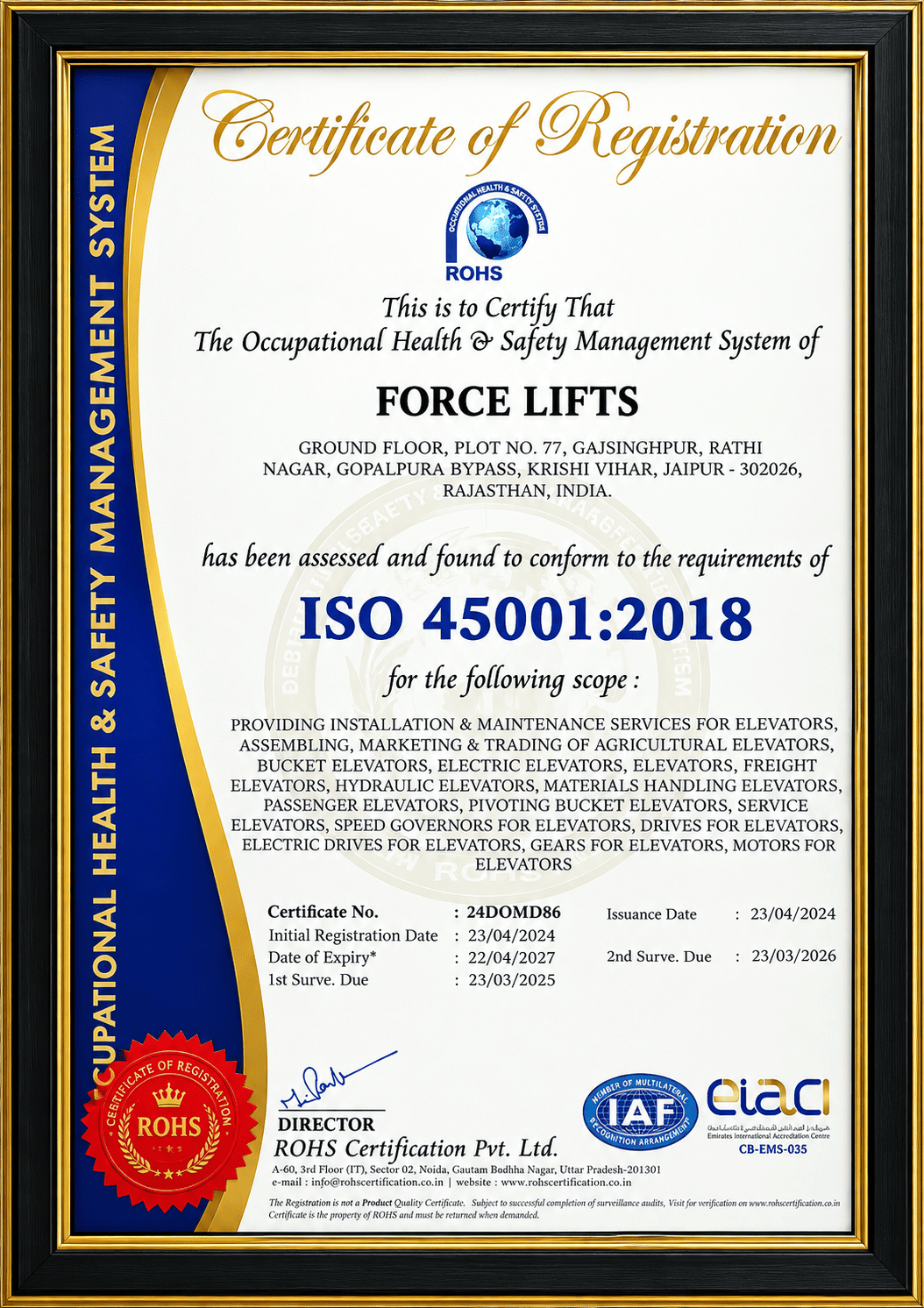 ISO 45001 Certification